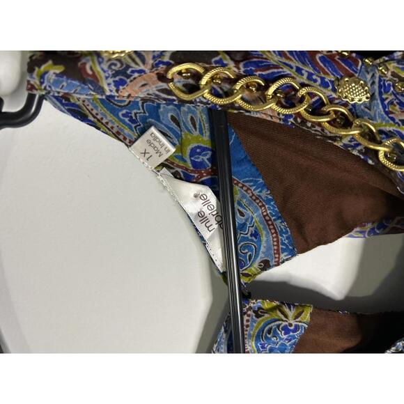 Mlle Gabrielle 1X Sleeveless Flowy Sundress - Picture 2 of 4